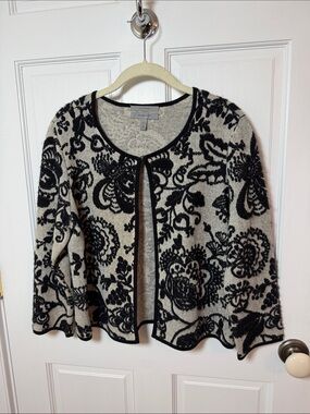 Classiques Entier (Nordstrom) %100 Cashmere  Open-Front Sweater